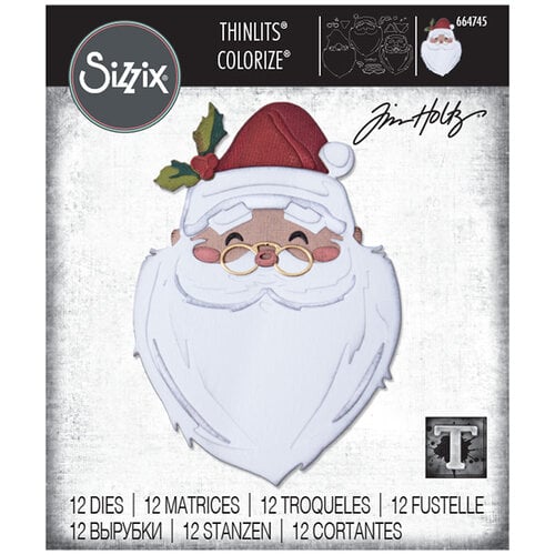 Sizzix Christmas Tim Holtz Santas Wish Colorize Thinlits Die