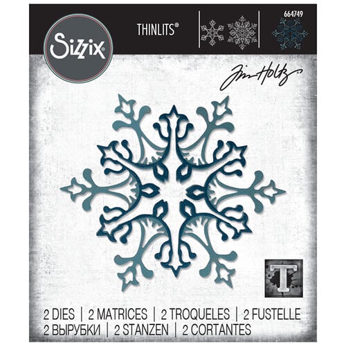 Sizzix Christmas Tim Holtz Stunning Snowflake Thinlits Die