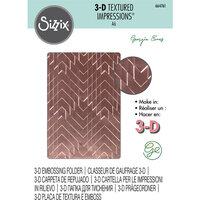 Sizzix - 3D Textured Impressions - Embossing Folder - Staggered Chevrons