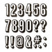 Sizzix - Tim Holtz - Thinlits Dies - Alphanumeric Shadow Numbers