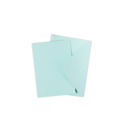 Sizzix - Surfacez Collection - A6 - Card and Envelope Pack - 10 Pack - Mint Julep