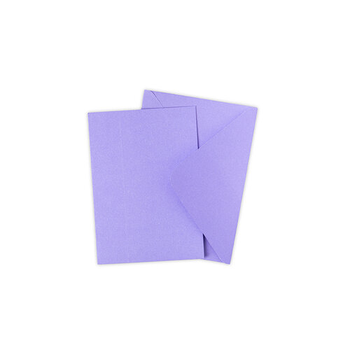 Sizzix - Surfacez Collection - A6 - Card and Envelope Pack - 10 Pack - Lavender Dust