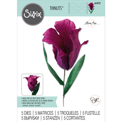 Sizzix - Flower Making Collection - Thinlits Dies - Fringed Tulip