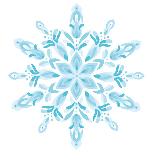 Sizzix - Layered Stencils - Snowflake - 4 Pack