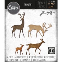 Sizzix - Tim Holtz - Thinlits Dies - Darling Deer