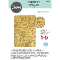 Sizzix - 3D Textured Impressions - Embossing Folder - Happy Birthday