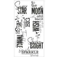 Sizzix - Clear Acrylic Stamps - Smile, Sparkle and Shine