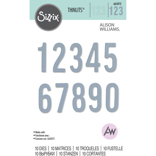 Sizzix - Thinlits Dies - Bold Numbers