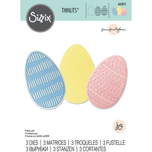 Sizzix - Thinlits Dies - Decorative Eggs
