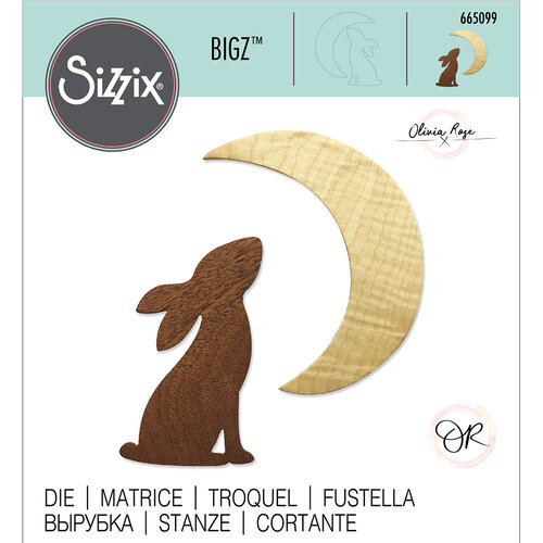 Sizzix - Bigz Dies - Rabbit and Moon
