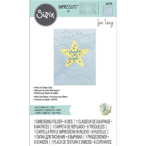 Sizzix - Impresslits - Embossing Folder - Celestial