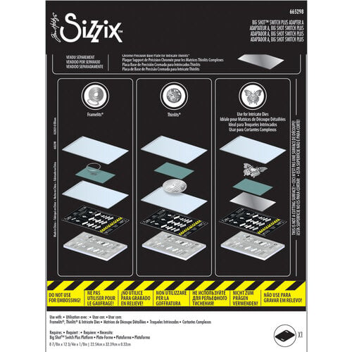 Sizzix - Tim Holtz - Big Shot Switch Plus - Accessory - Adapter A - Standard