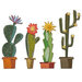 Sizzix - Tim Holtz - Thinlits Dies - Funky Cactus