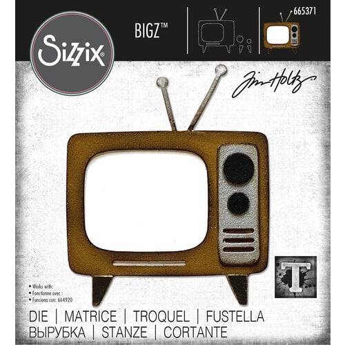 Sizzix - Tim Holtz - Bigz Dies - Retro TV