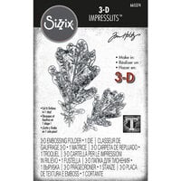 Sizzix - Tim Holtz - 3D Impresslits Embossing Folder and Dies - Oak Leaf