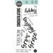 Sizzix - Clear Acrylic Stamps - Sunnyside Sentiments - Set 04