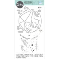 Sizzix - Framelits Dies and Clear Acrylic Stamp Set - Animal Frame