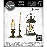 Sizzix - Tim Holtz - Thinlits Dies - Candlelight Colorize