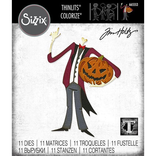 Sizzix - Tim Holtz - Thinlits Dies - Pumpkinhead Colorize