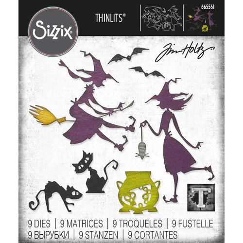 Sizzix - Tim Holtz - Thinlits Dies - Toil and Trouble