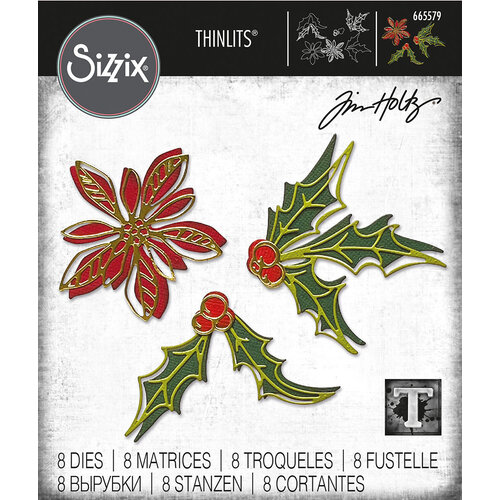 Sizzix - Christmas - Tim Holtz - Thinlits Dies - Seasonal Sketch