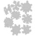Sizzix - Christmas - Tim Holtz - Thinlits Dies - Scribbly Snowflakes