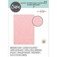 Sizzix - Multi-Level Textured Impressions Embossing Folder - Fan Tiles