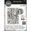 Sizzix - Tim Holtz - 3D Texture Fades - Embossing Folder - Numbered