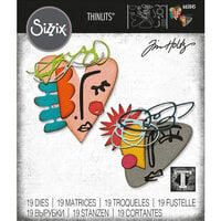 Sizzix - Tim Holtz - Thinlits Dies - Abstract Faces