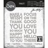 Sizzix - Tim Holtz - Thinlits Dies - Bold Text - Set 01