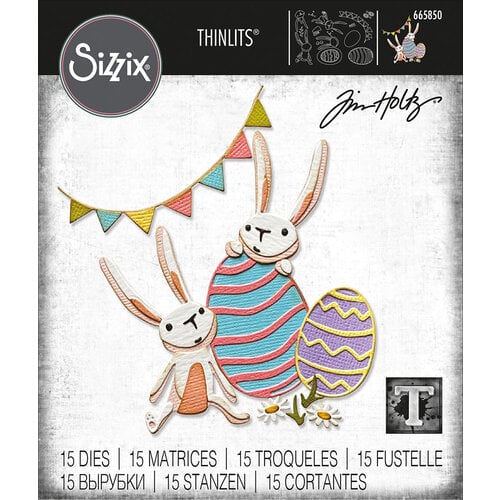 Sizzix Thinlets - Bunny Games, Colorize