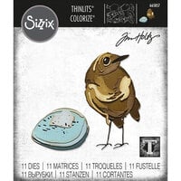 Sizzix - Tim Holtz - Thinlits Dies - Bird and Egg Colorize