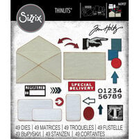 Sizzix - Tim Holtz - Thinlits Dies - Postale