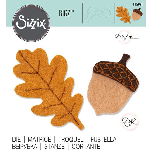 Sizzix - Bigz Die - Acorn and Oak Leaf
