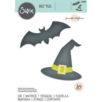 Sizzix - Halloween - Bigz Plus Dies - Hat, Bat and Buckle