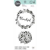 Sizzix - Clear Acrylic Stamps - Autumn Wreath