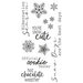 Sizzix - Christmas - Clear Acrylic Stamps - Winter Sentiments