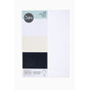 Sizzix - Surfacez Collection - 8.25 x 11.75 - Smooth Cardstock - Black, White, Ivory - 60 Pack