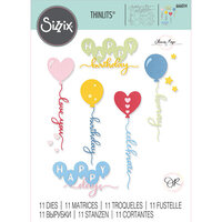 Sizzix - Thinlits Dies - Balloon Occasions