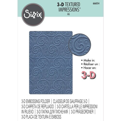 Sizzix Textured Impressions Embossing Folders 4, Ornate Flowers & Frame Set