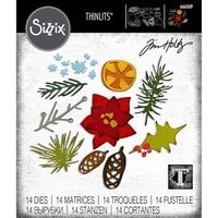 Sizzix - Tim Holtz - Christmas - Thinlits Dies - Modern Festive