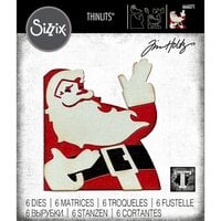Sizzix - Tim Holtz - Christmas - Thinlits Dies - Retro Santa