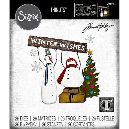 Sizzix - Tim Holtz - Christmas - Thinlits Dies - Twig and Stump