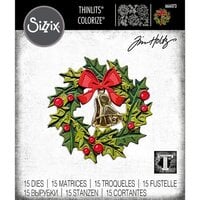 Sizzix - Tim Holtz - Christmas - Thinlits Dies - Yuletide Colorize