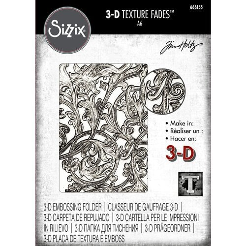 Sizzix - Tim Holtz - 3D Texture Fades - Embossing Folder - Entangled