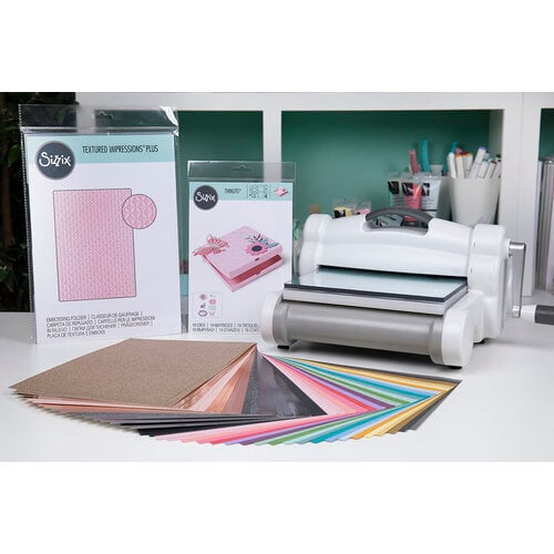 Sizzix Big Shot Plus Manual Die Cutting & Embossing Machine with Cutting  Pads - Create Bigger Scrapbook Pages & Quilting Projects