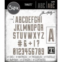 Sizzix - Tim Holtz - Thinlits Dies - Alphanumeric Emporium