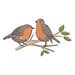 Sizzix - Clear Acrylic Stamps - Layered Garden Birds
