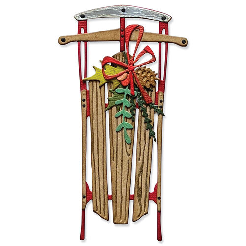 Sizzix - Tim Holtz - Christmas - Thinlits Dies - Vintage Sled Sizzix - Tim Holtz - Christmas - Thinlits Dies - Vintage Sled