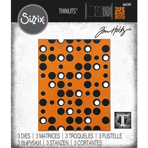 Sizzix - Tim Holtz - Halloween - Thinlits Dies - Layered Dots